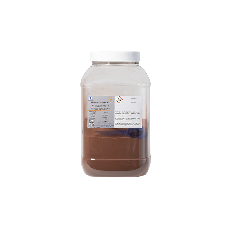 BTE 2,5 KG RESINE ACRYLIQUE POUDRE DE CUIVRE