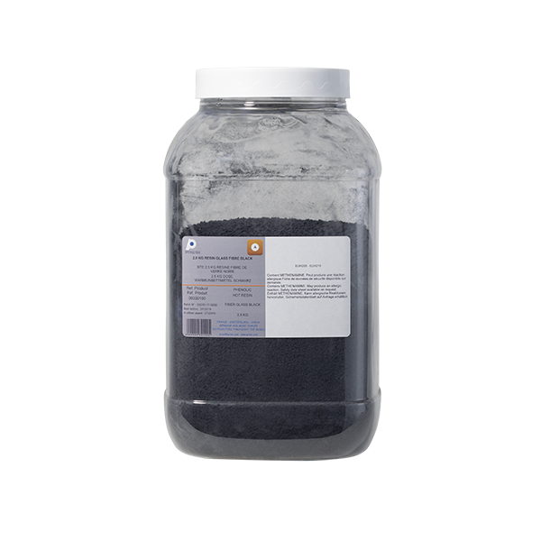 BTE 2,5 KG RESINE FIBRE DE VERRE NOIRE