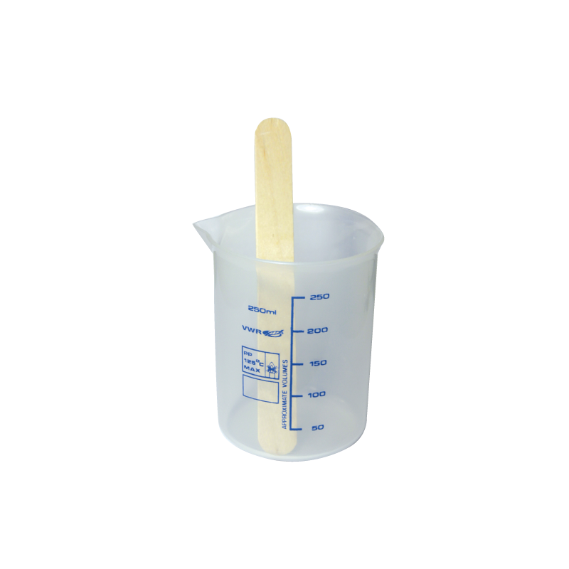 BOITE DE 5 GODETS GRADUES 250 CC AVEC SPATULES