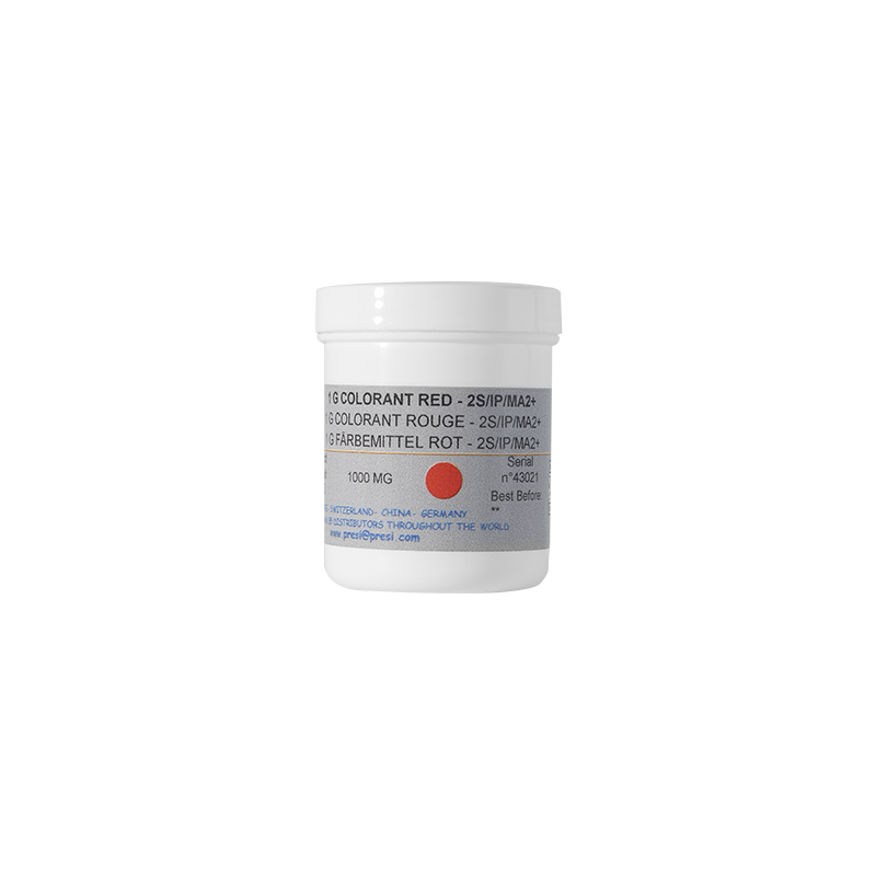 1000 MG COLORANT ROUGE EN POUDRE POUR RESINES 2S - IP - MA2+