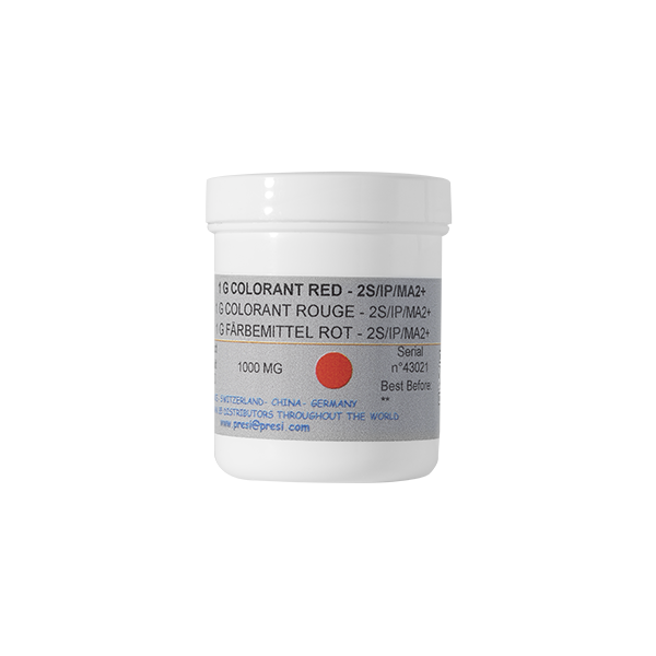 1000 MG COLORANT ROUGE EN POUDRE POUR RESINES 2S - IP - MA2+