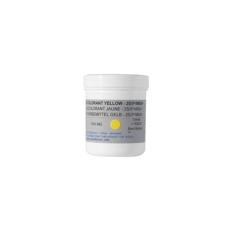 1000 MG COLORANT JAUNE EN POUDRE POUR RESINES 2S - IP-MA2+
