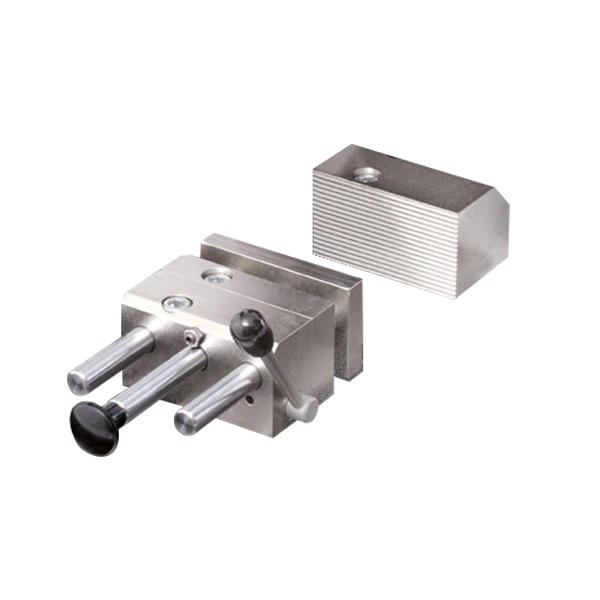 ETAU DROIT A SERRAGE RAPIDE HAUTEUR 45MM + MORS ARRIERE