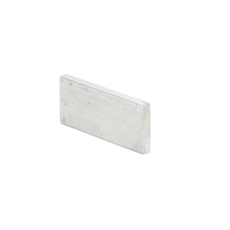 5 PLAQUETTES ALU (60x25 MM) POUR COLLAGE D'ECHANTILLONS