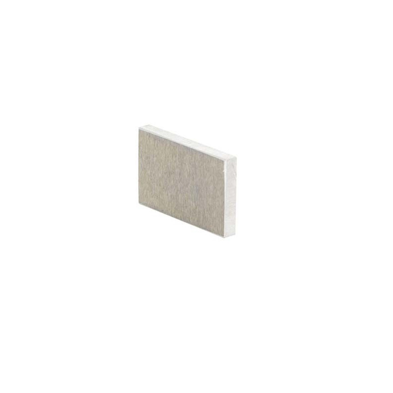 5 PLAQUETTES ALUMINIUM (40x25 MM) POUR COLLAGE D'ECHANTILLONS
