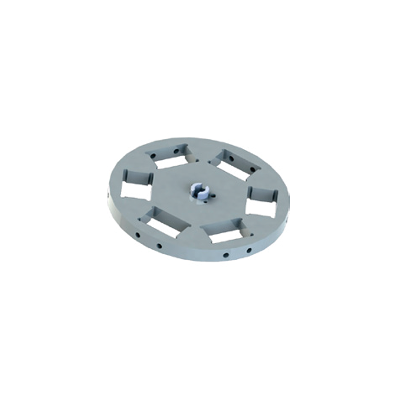 PLATINE Ø 210 MM POUR 6 ECHANTILLONS RECTANGULAIRES 30 x 55 MM